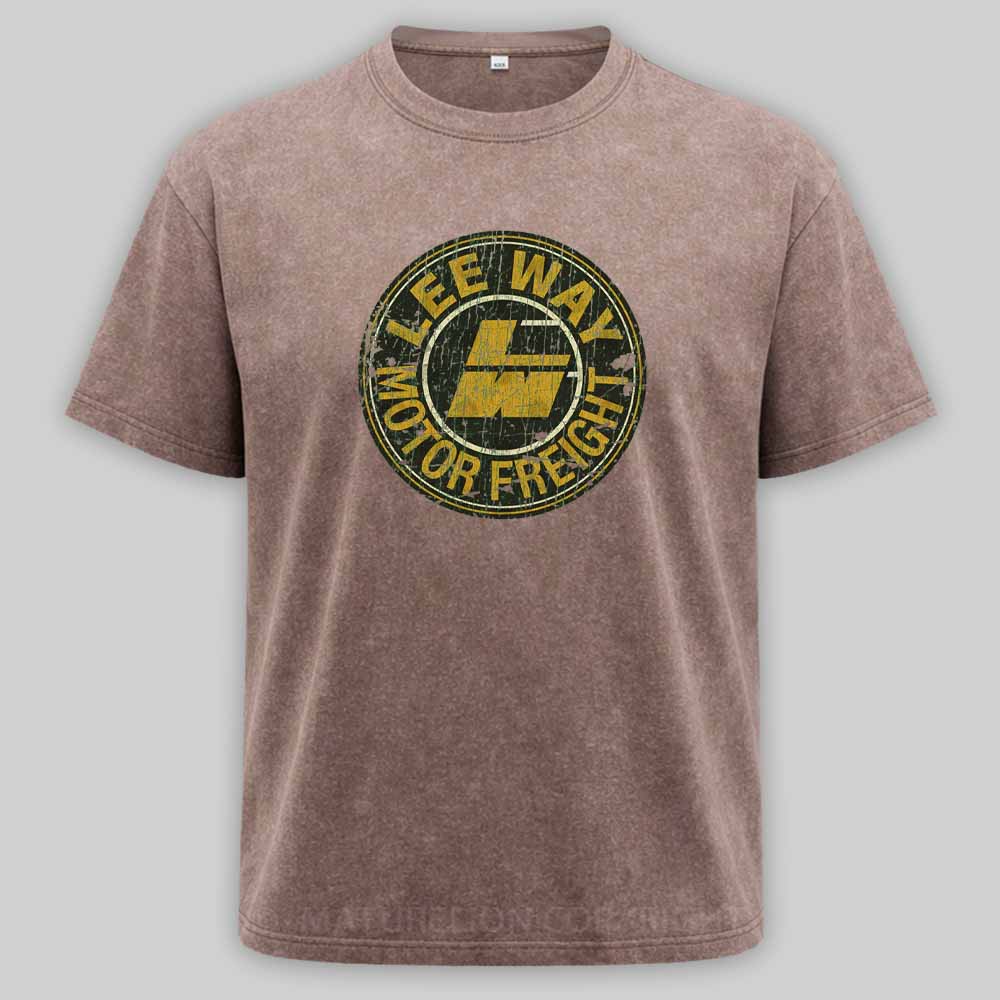 Maturelion Lee Way Motor Freight 1934 Washed T-shirt