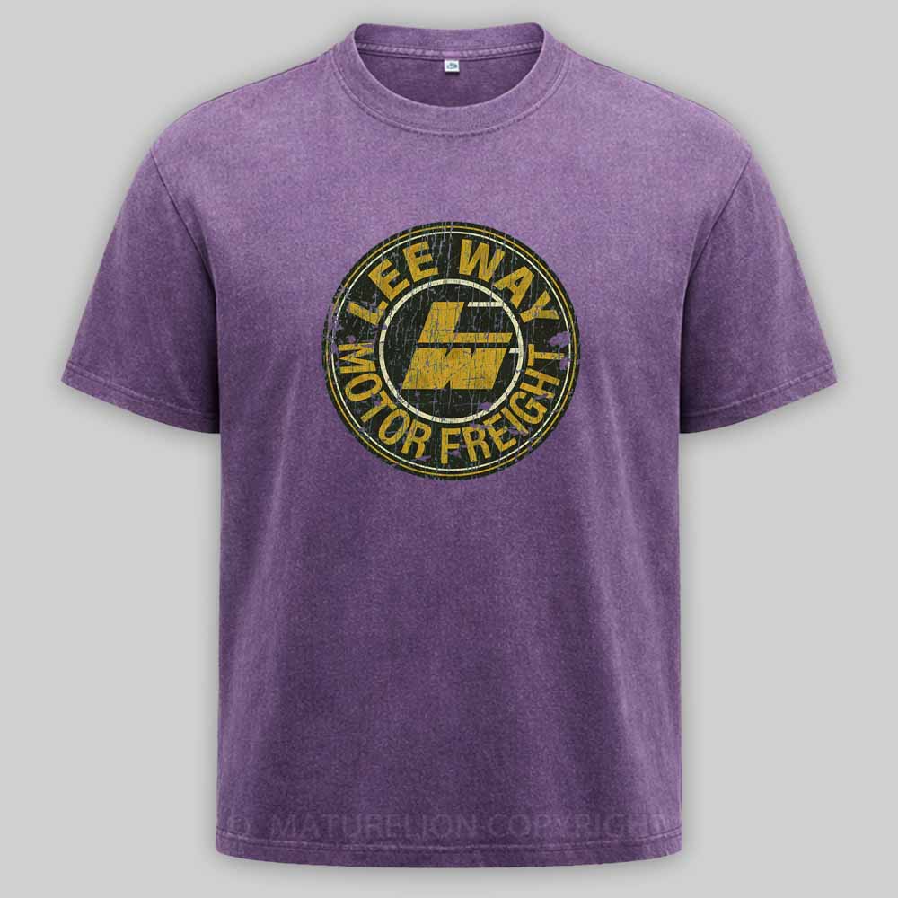 Maturelion Lee Way Motor Freight 1934 Washed T-shirt