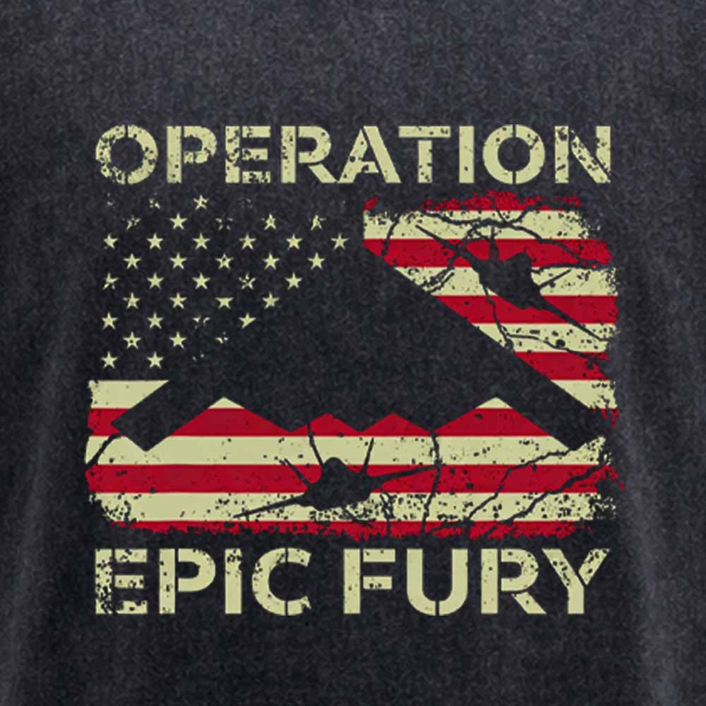 Maturelion Operation Epic Fury Washed T-shirt