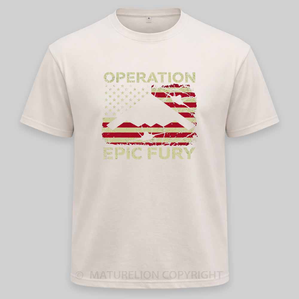Maturelion Operation Epic Fury Washed T-shirt