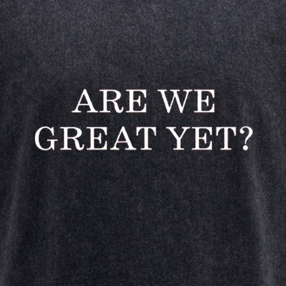 Maturelion Are We Great Yet Washed T-shirt