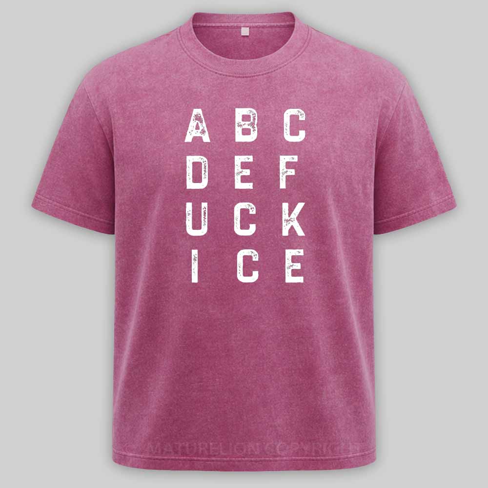 Maturelion ABCDEFUCKICE Washed T-shirt