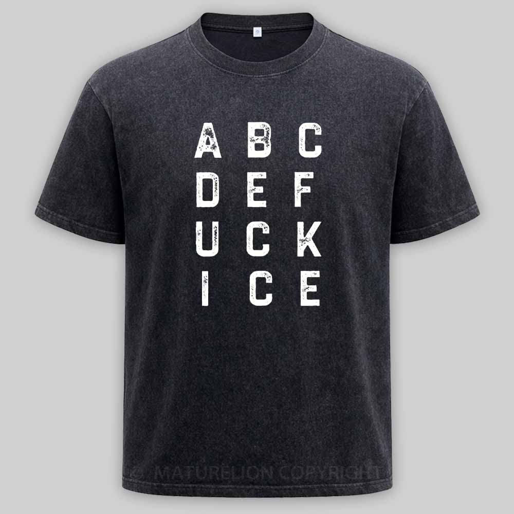 Maturelion ABCDEFUCKICE Washed T-shirt