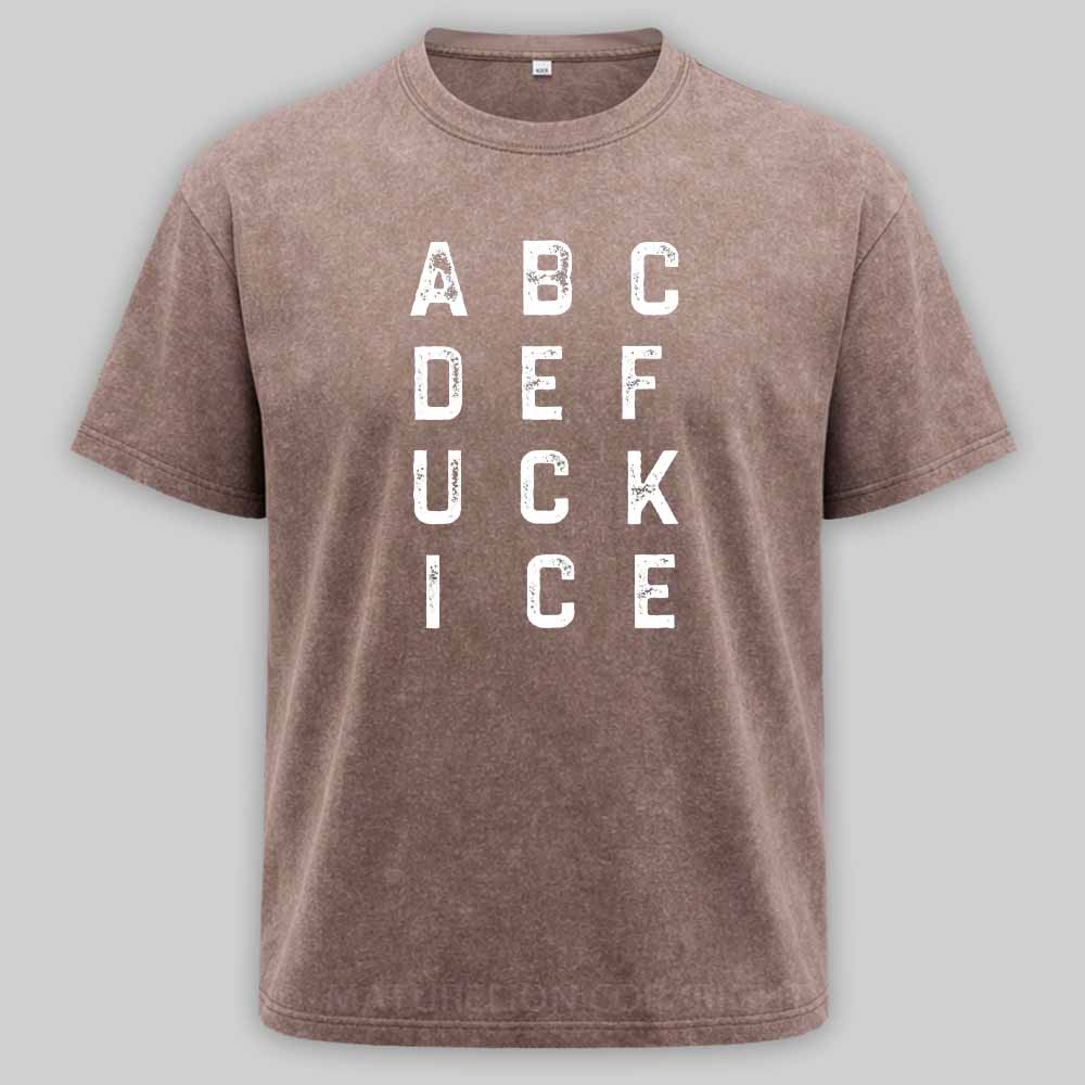 Maturelion ABCDEFUCKICE Washed T-shirt
