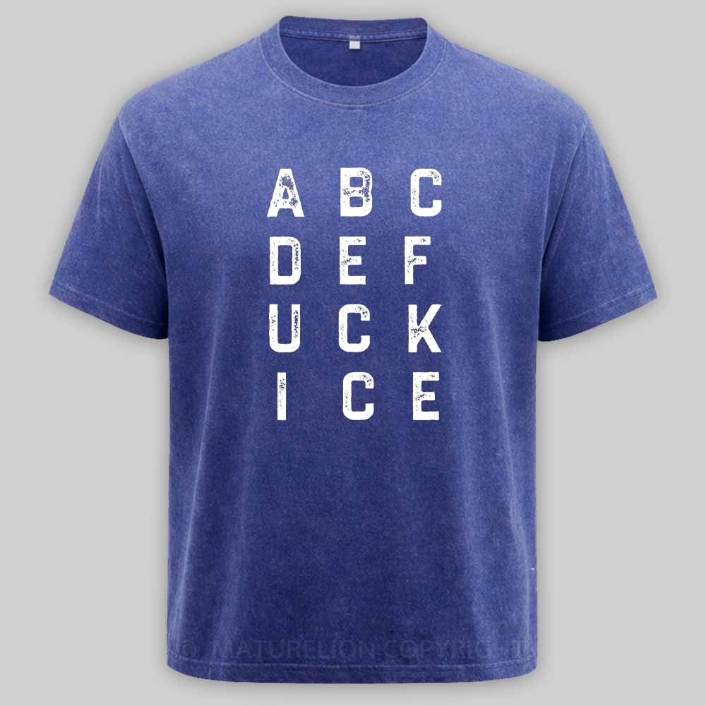 Maturelion ABCDEFUCKICE Washed T-shirt