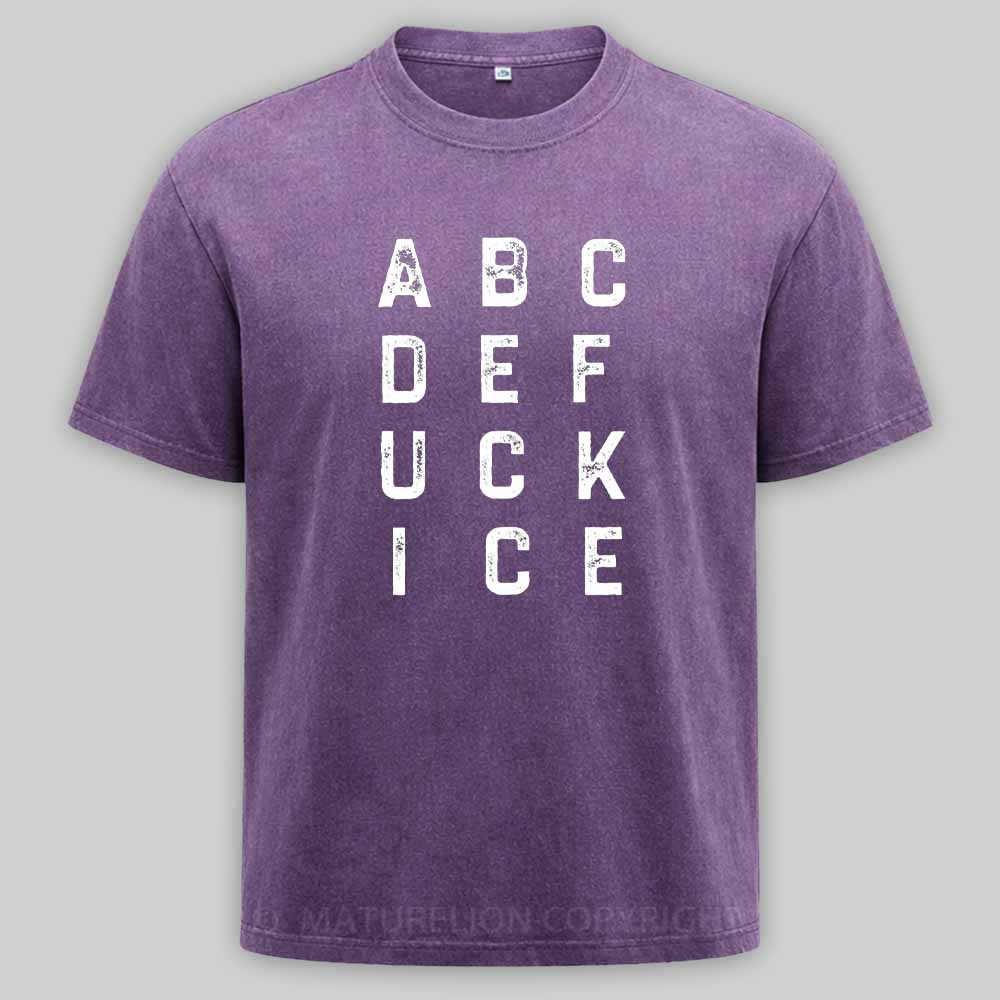 Maturelion ABCDEFUCKICE Washed T-shirt