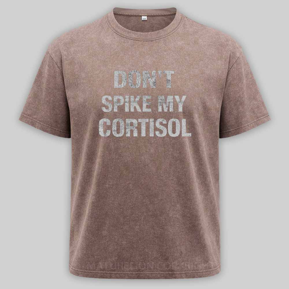 Maturelion Don't Spike My Cortisol Washed T-shirt