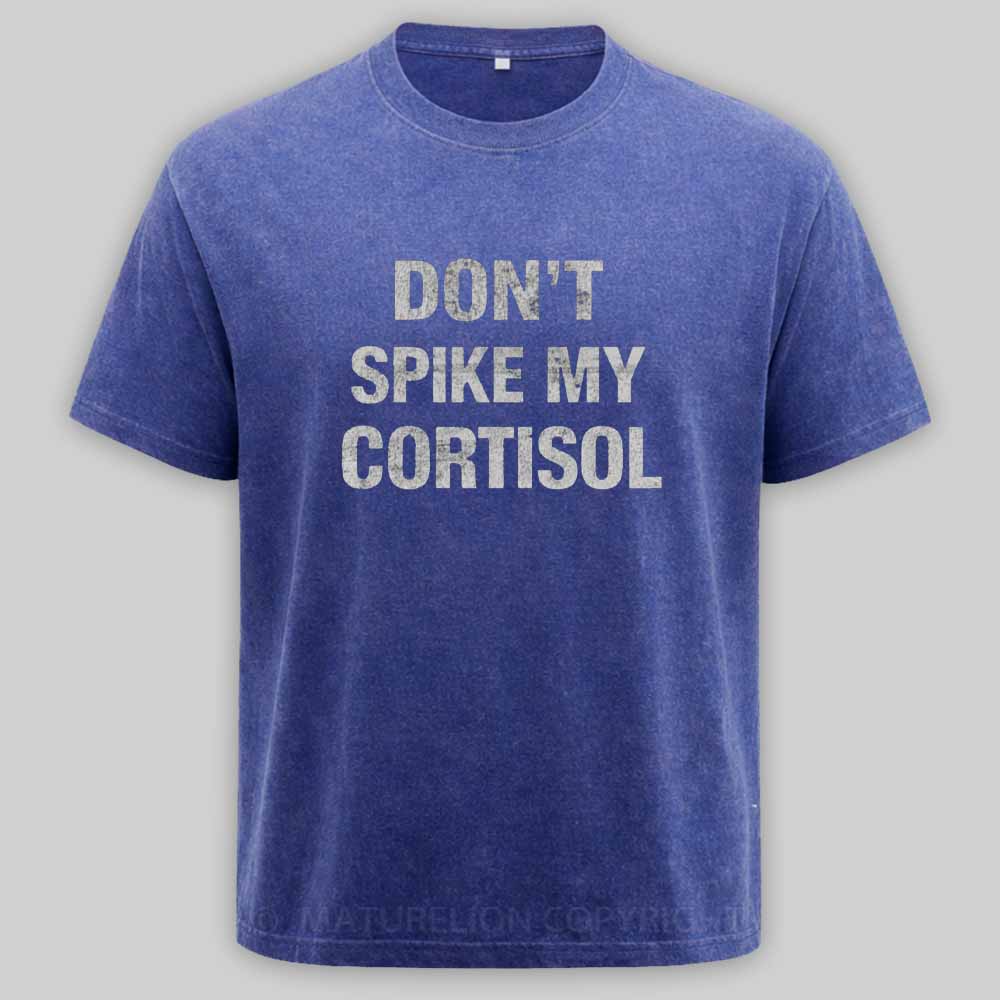 Maturelion Don't Spike My Cortisol Washed T-shirt