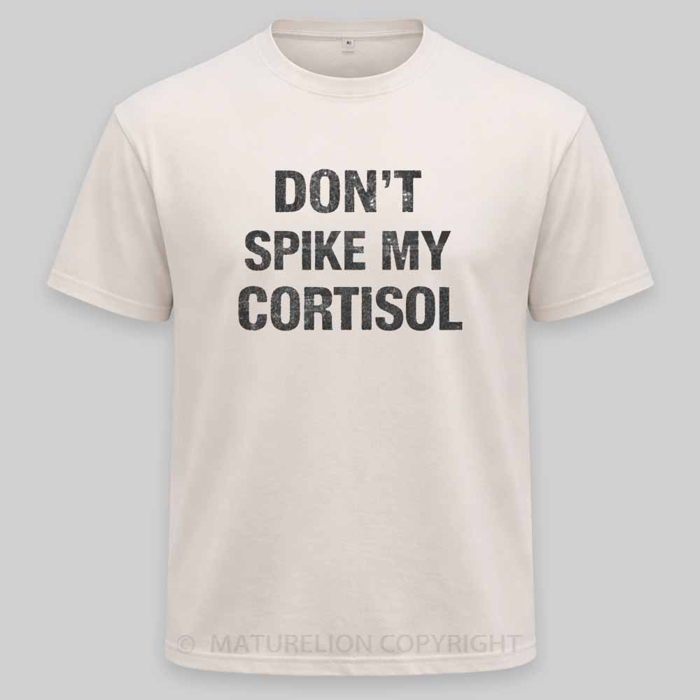 Maturelion Don't Spike My Cortisol Washed T-shirt