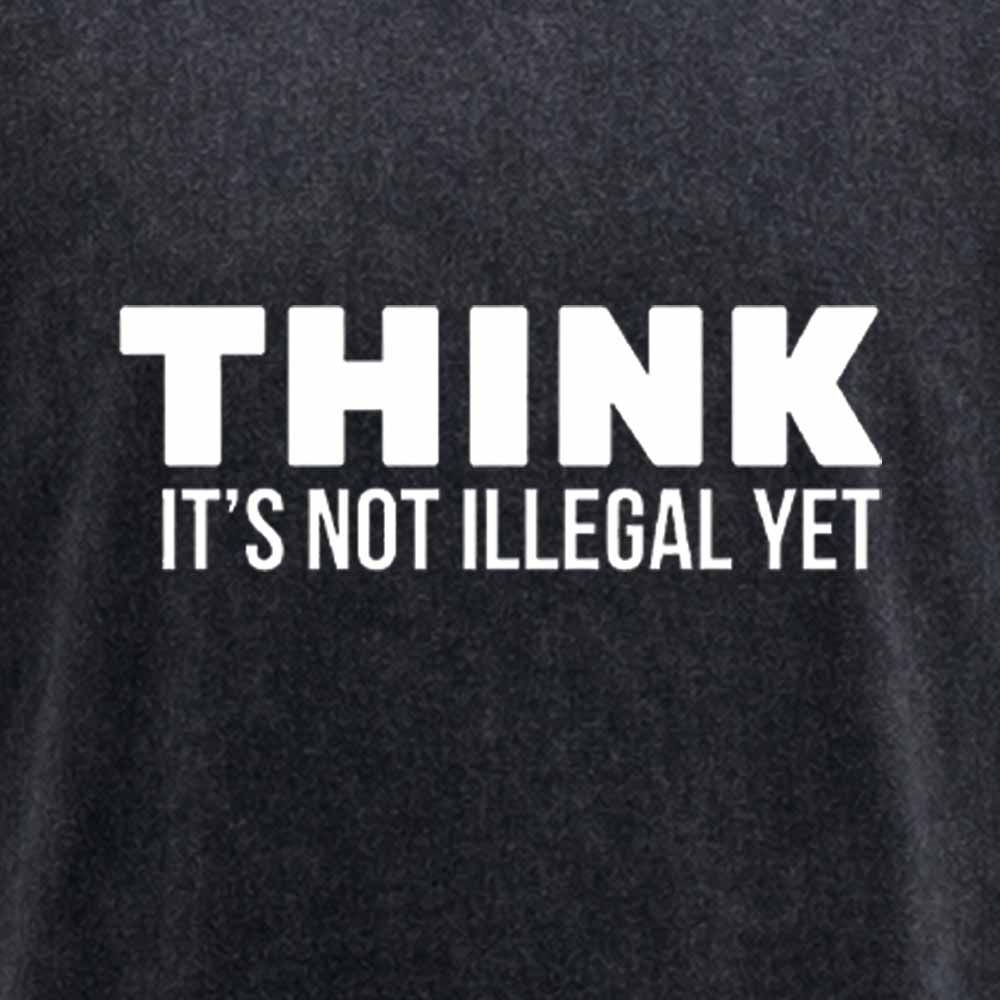 Maturelion Think It's Not Illegal Washed T-shirt