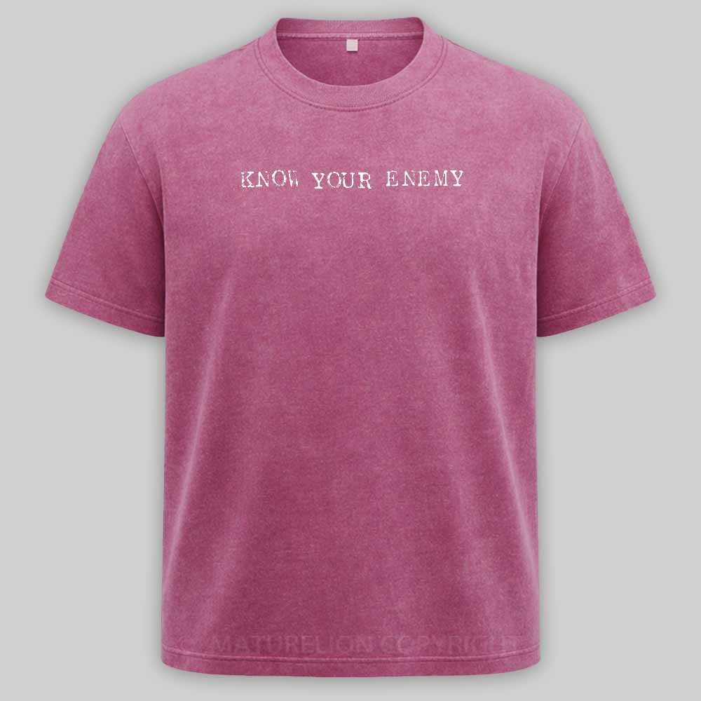 Maturelion Know Your Enemy Washed T-shirt