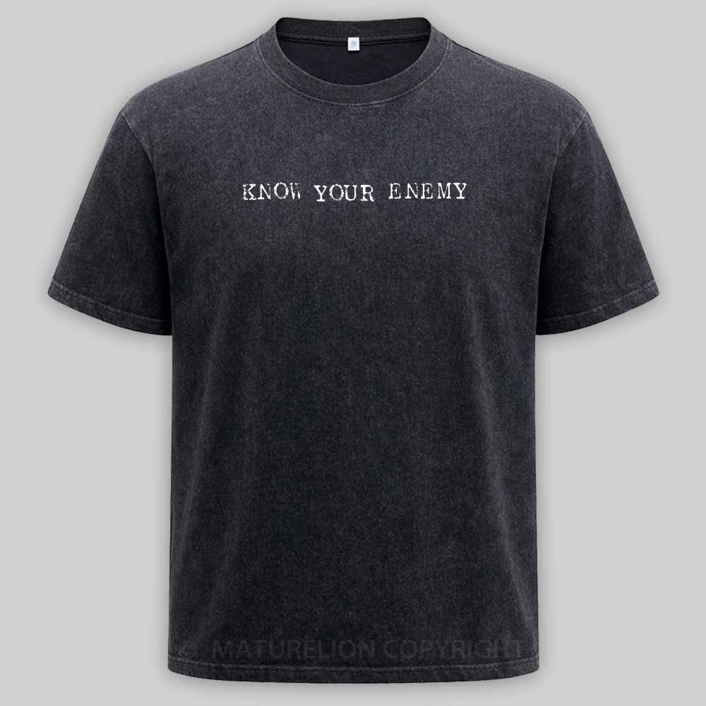 Maturelion Know Your Enemy Washed T-shirt