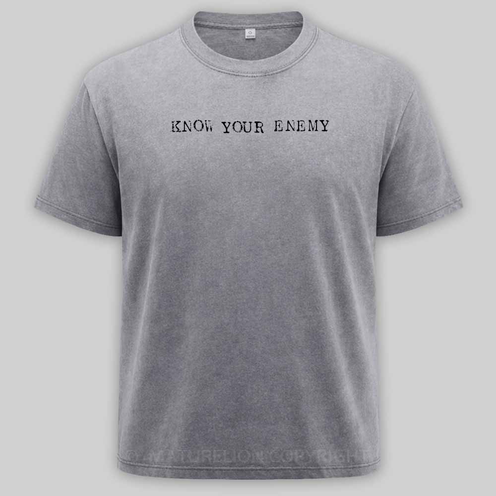 Maturelion Know Your Enemy Washed T-shirt