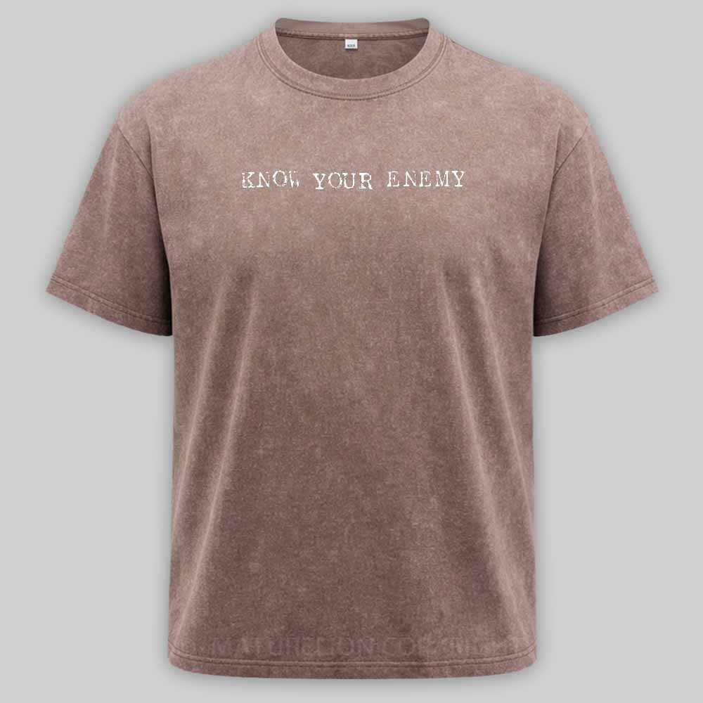 Maturelion Know Your Enemy Washed T-shirt