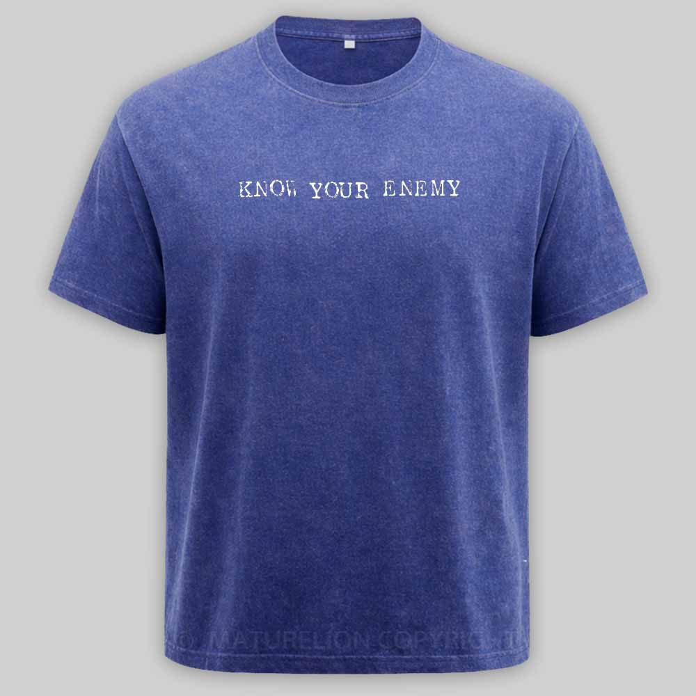 Maturelion Know Your Enemy Washed T-shirt