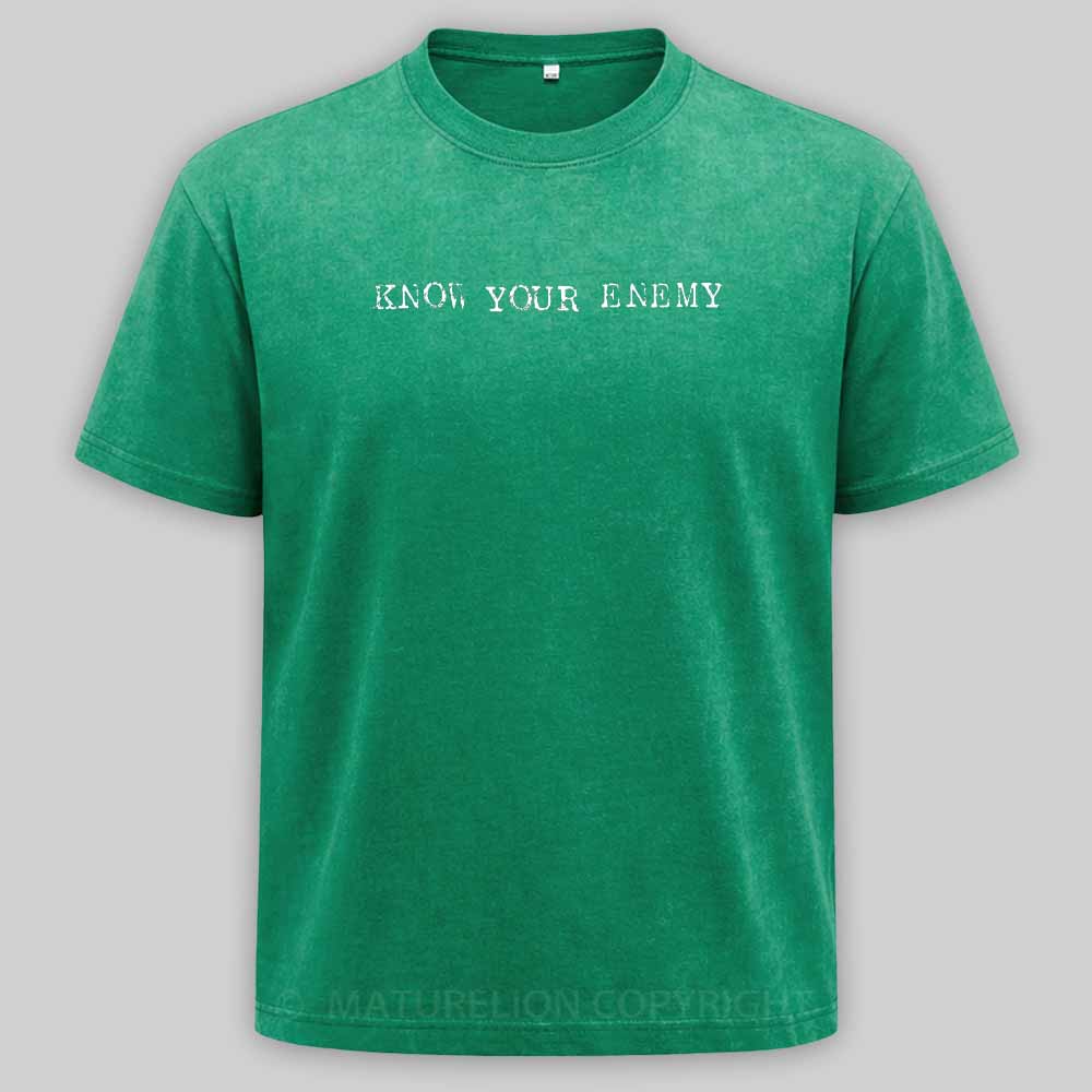 Maturelion Know Your Enemy Washed T-shirt