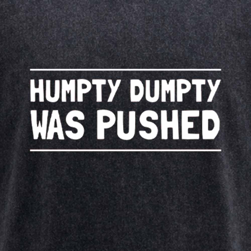Maturelion Humpty Dumpty Was Pushed Washed T-shirt