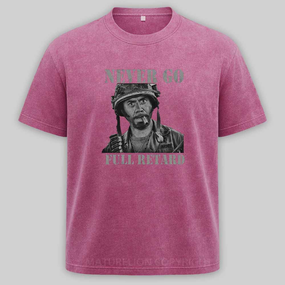 Maturelion Never Go Full Vintage Washed T-shirt