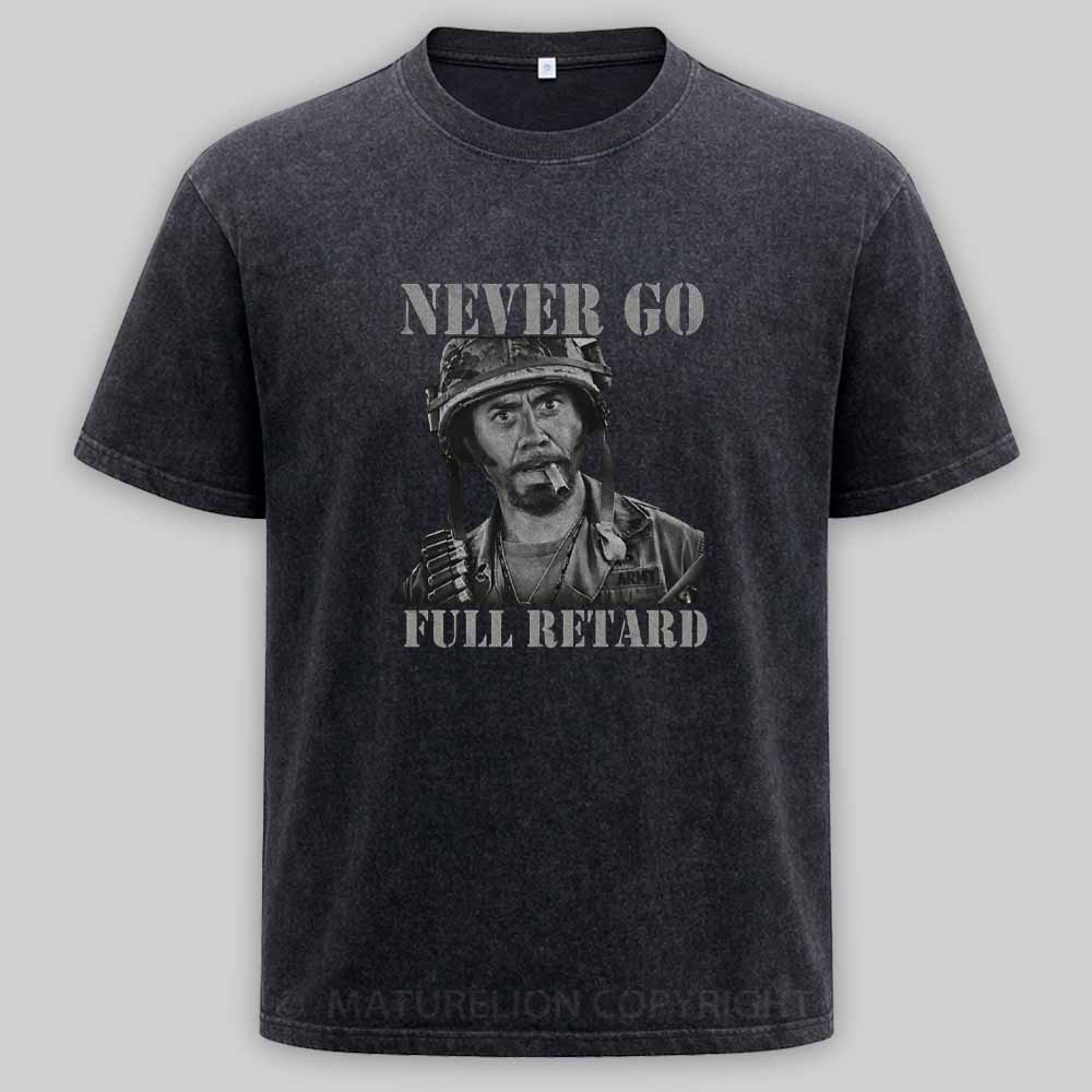 Maturelion Never Go Full Vintage Washed T-shirt