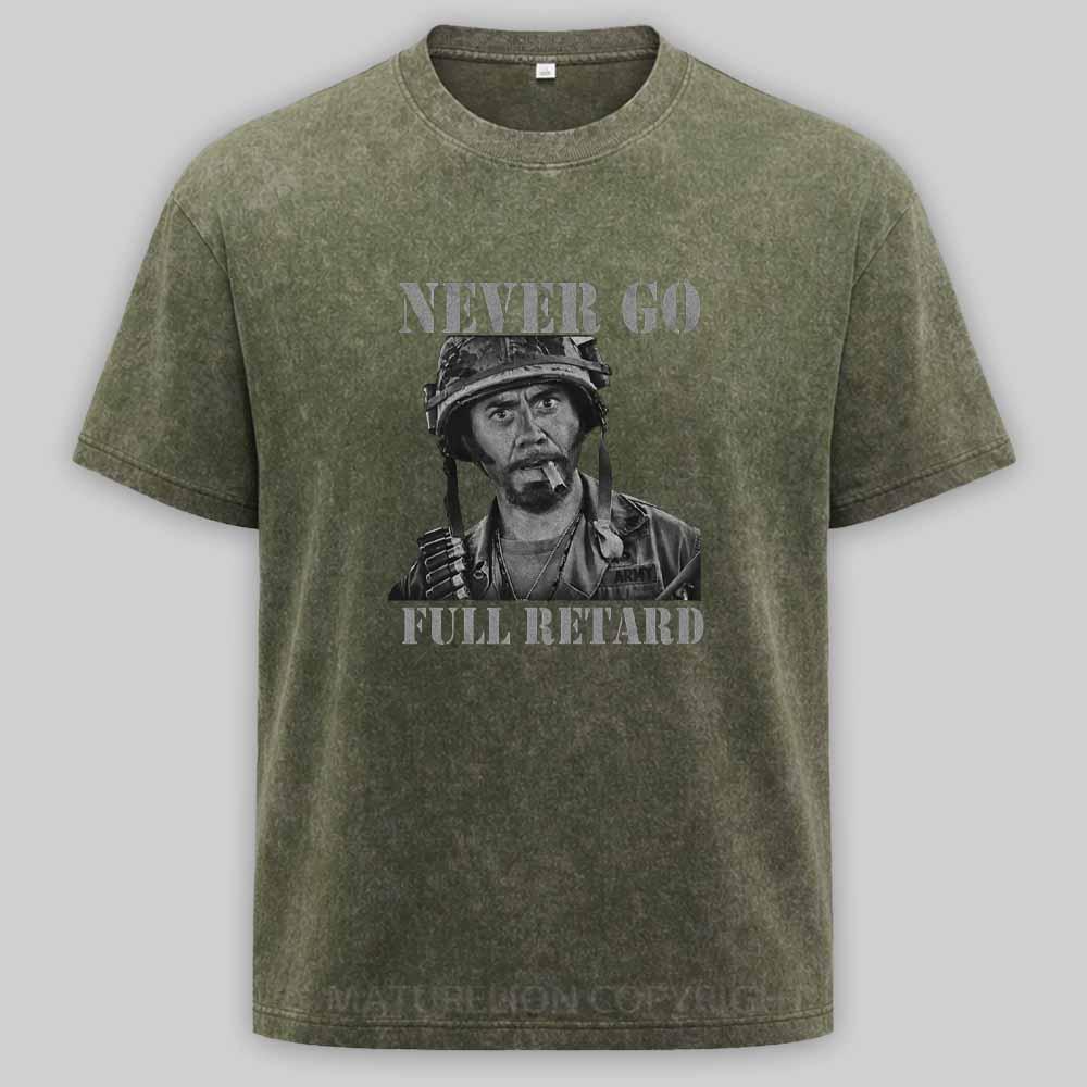 Maturelion Never Go Full Vintage Washed T-shirt