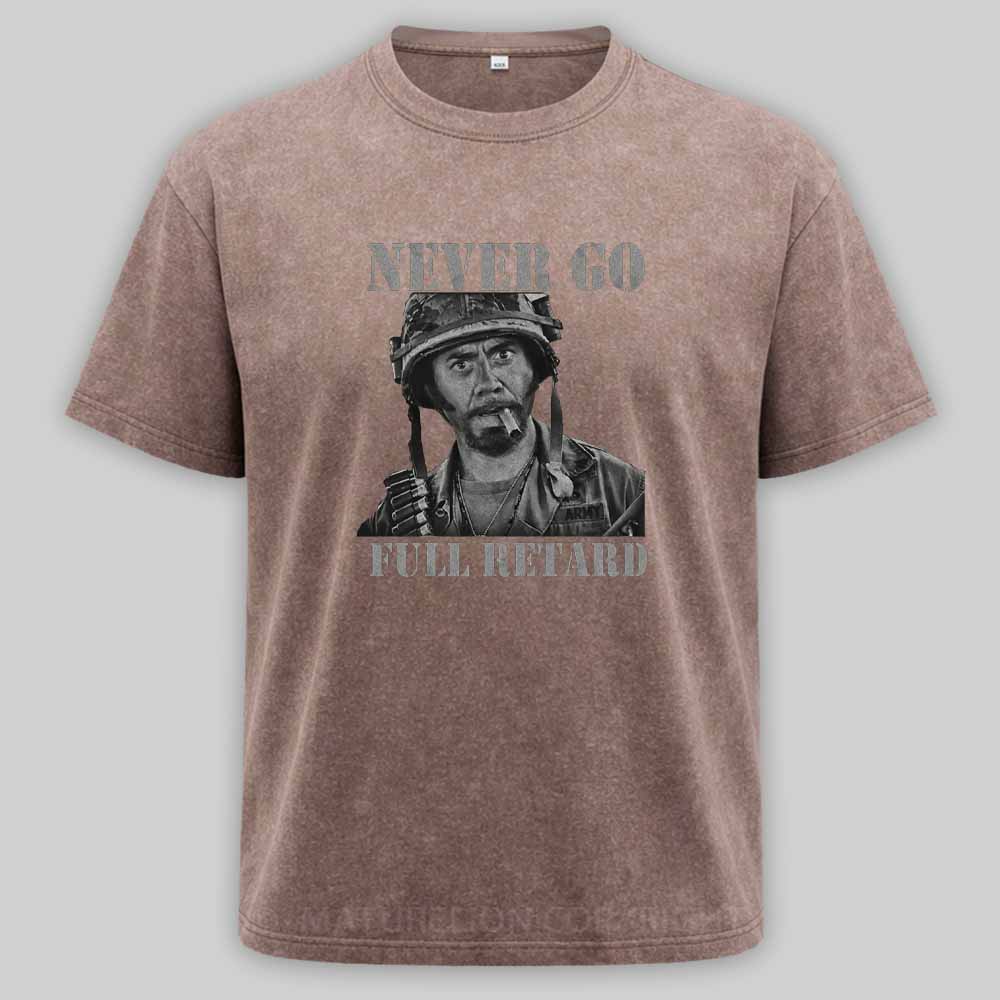 Maturelion Never Go Full Vintage Washed T-shirt