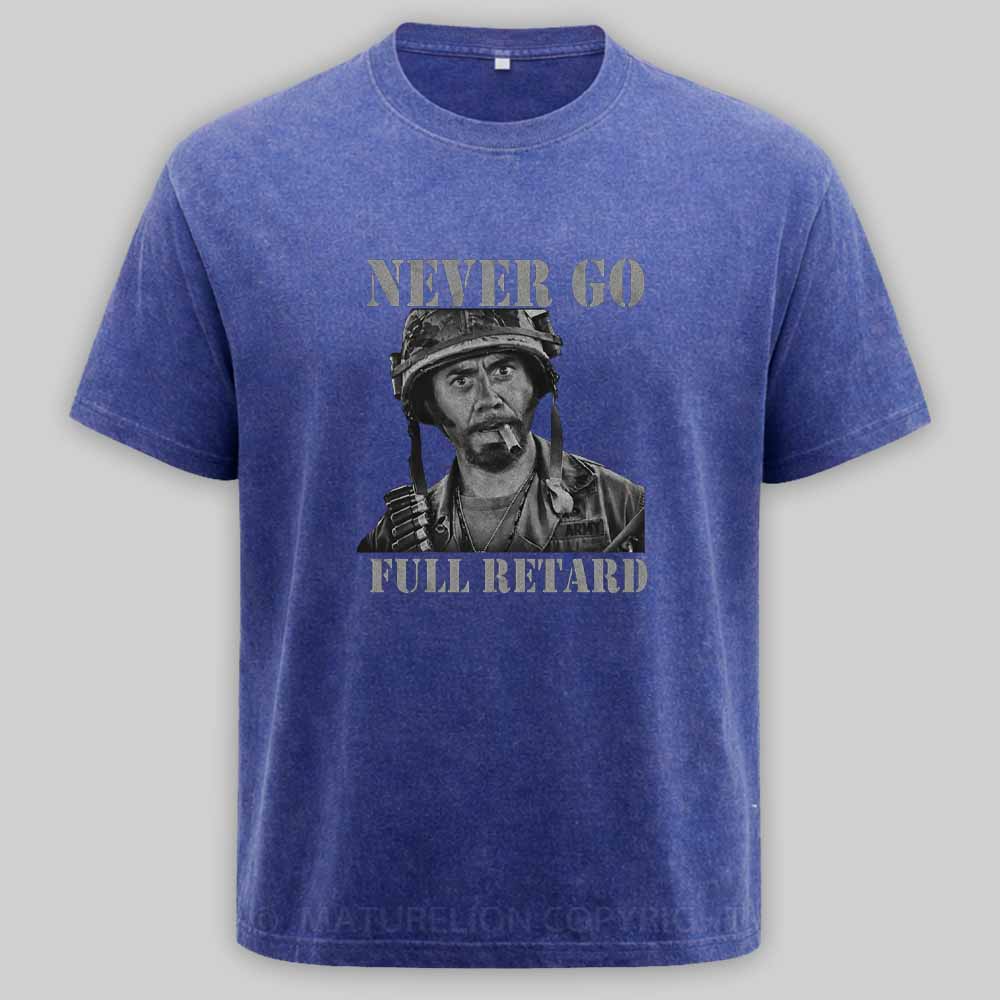 Maturelion Never Go Full Vintage Washed T-shirt