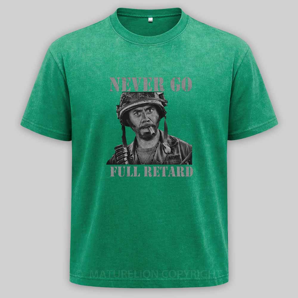 Maturelion Never Go Full Vintage Washed T-shirt