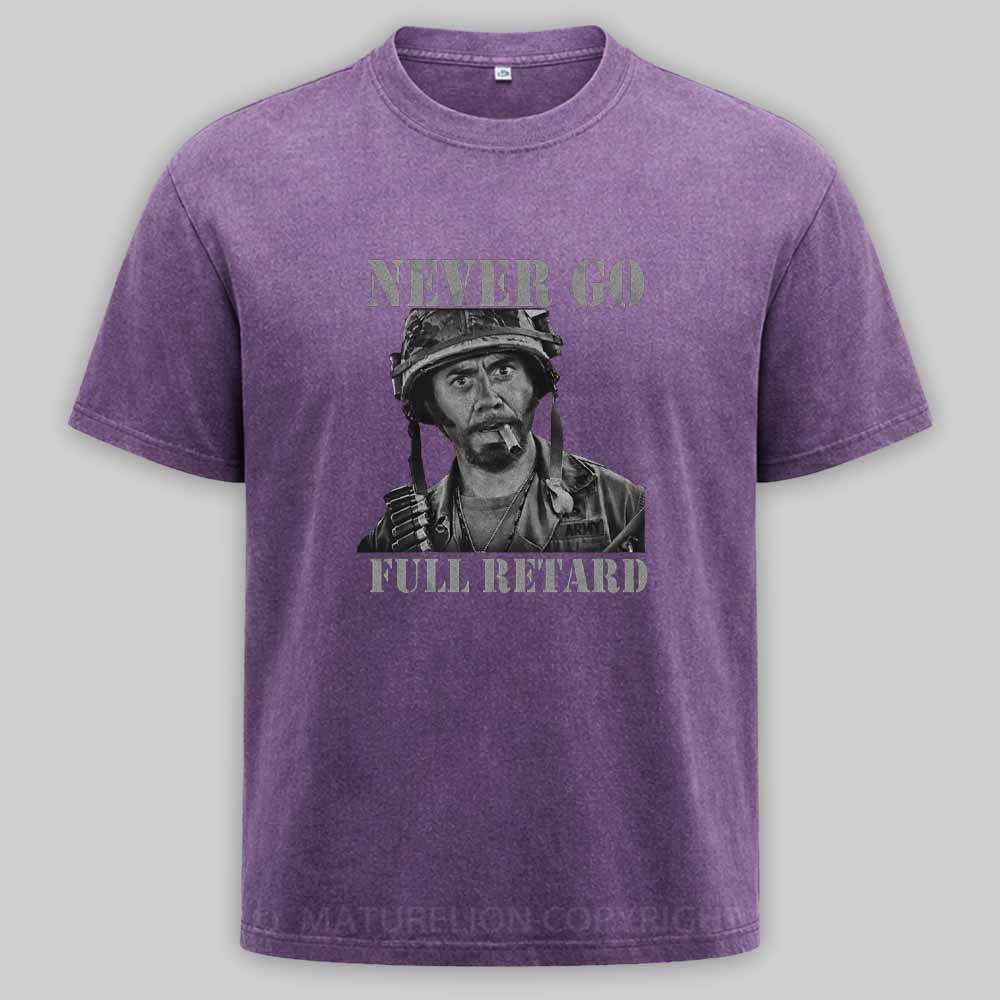 Maturelion Never Go Full Vintage Washed T-shirt