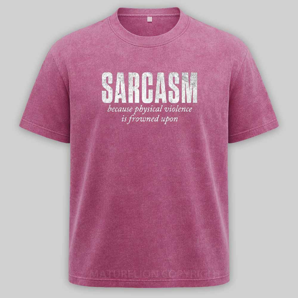 Maturelion Verbal Defense Mechanism Washed T-shirt