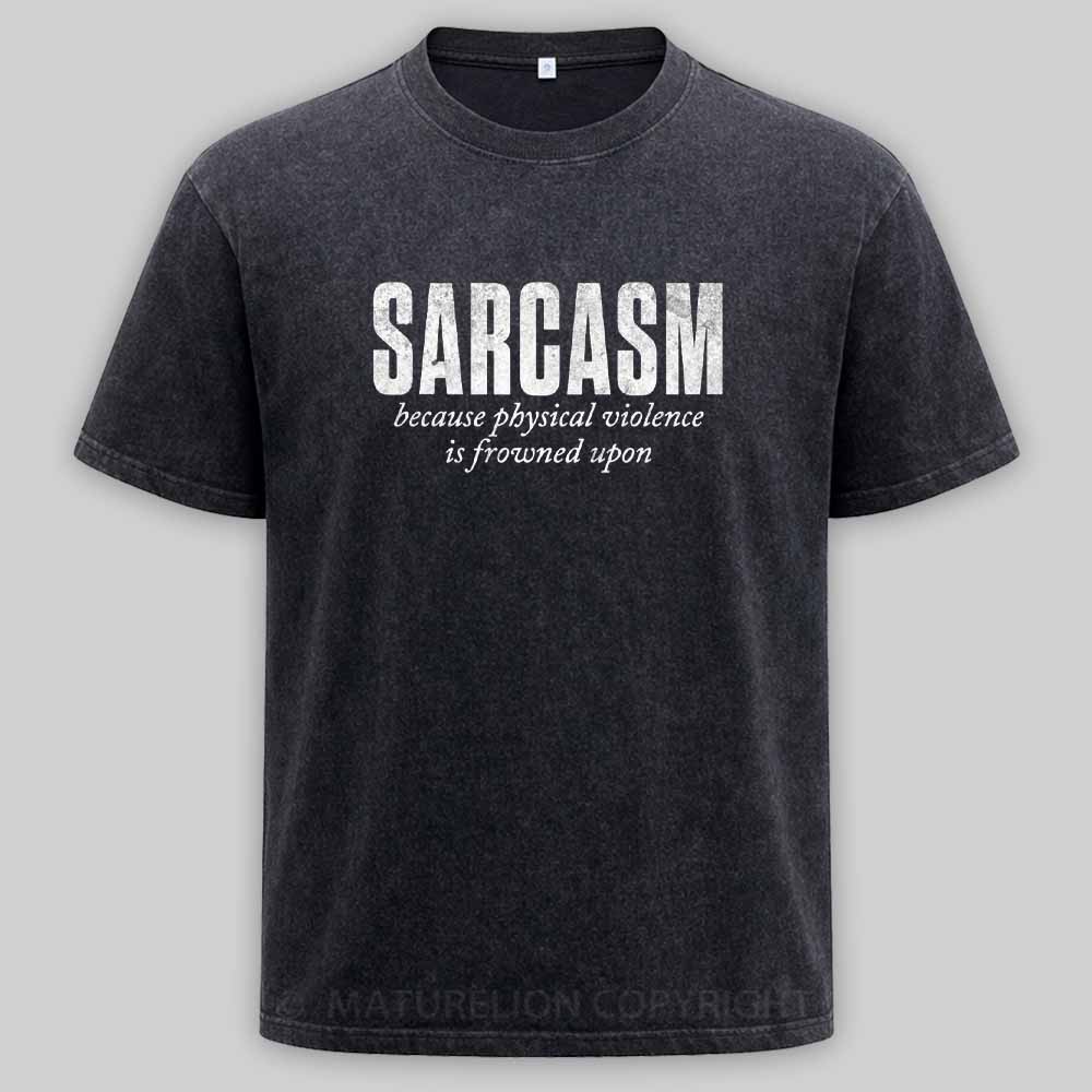 Maturelion Verbal Defense Mechanism Washed T-shirt