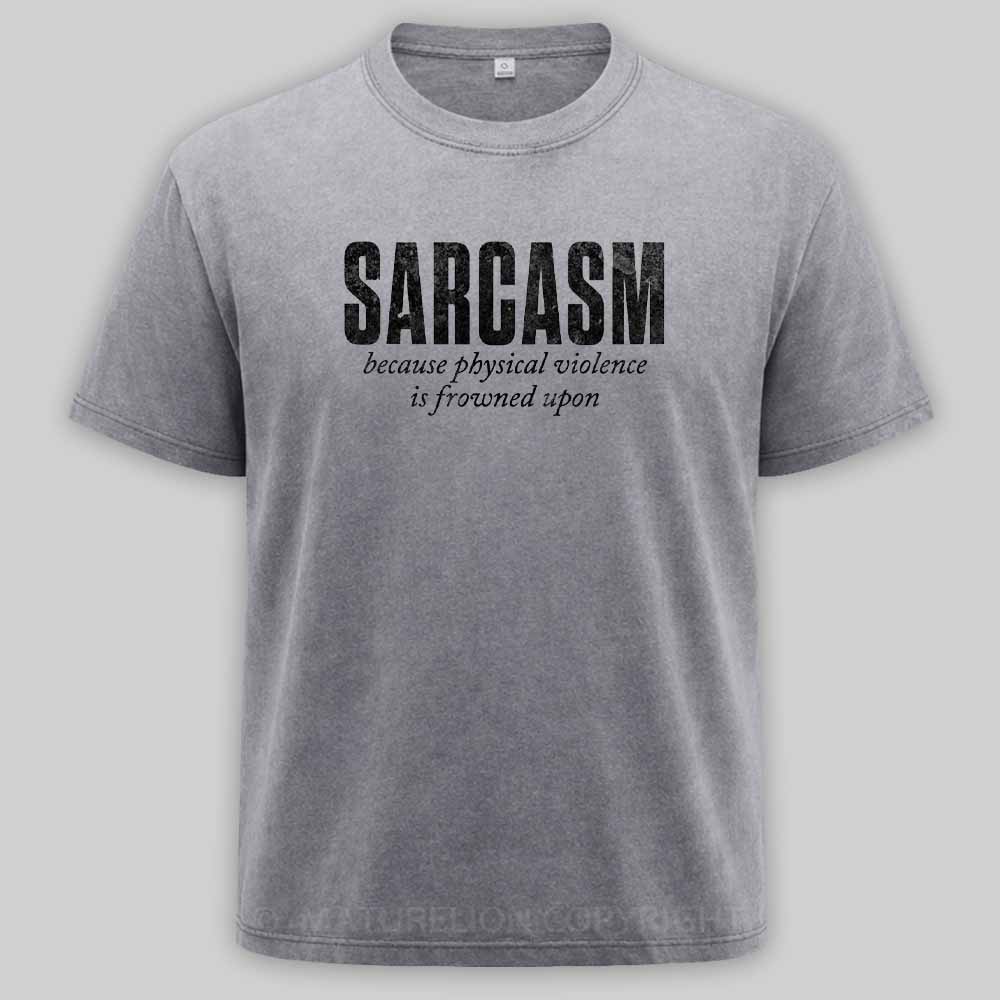 Maturelion Verbal Defense Mechanism Washed T-shirt