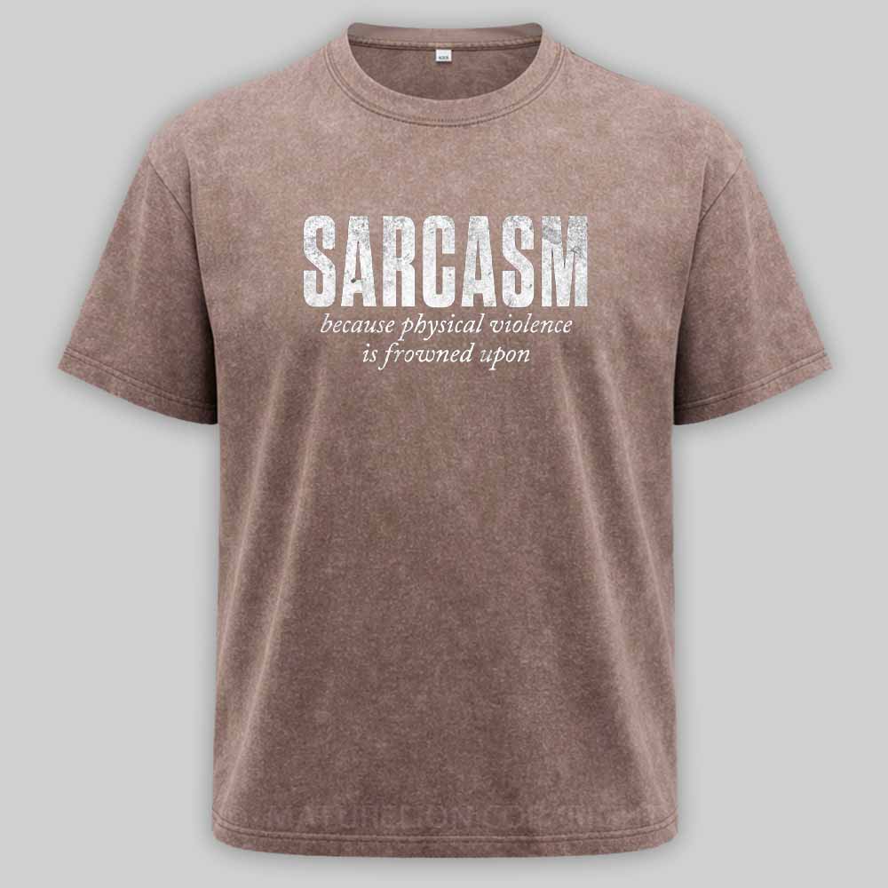 Maturelion Verbal Defense Mechanism Washed T-shirt