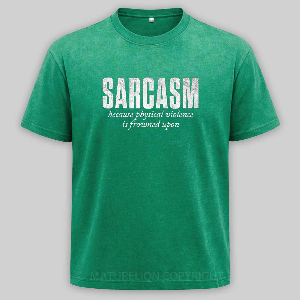 Maturelion Verbal Defense Mechanism Washed T-shirt