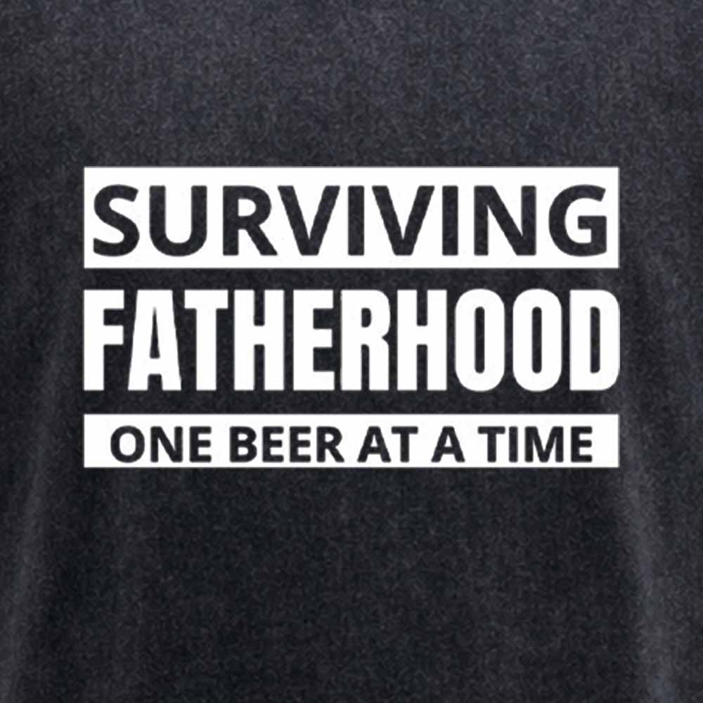 Maturelion Surviving Fatherhood One Beer At A Time Washed T-shirt