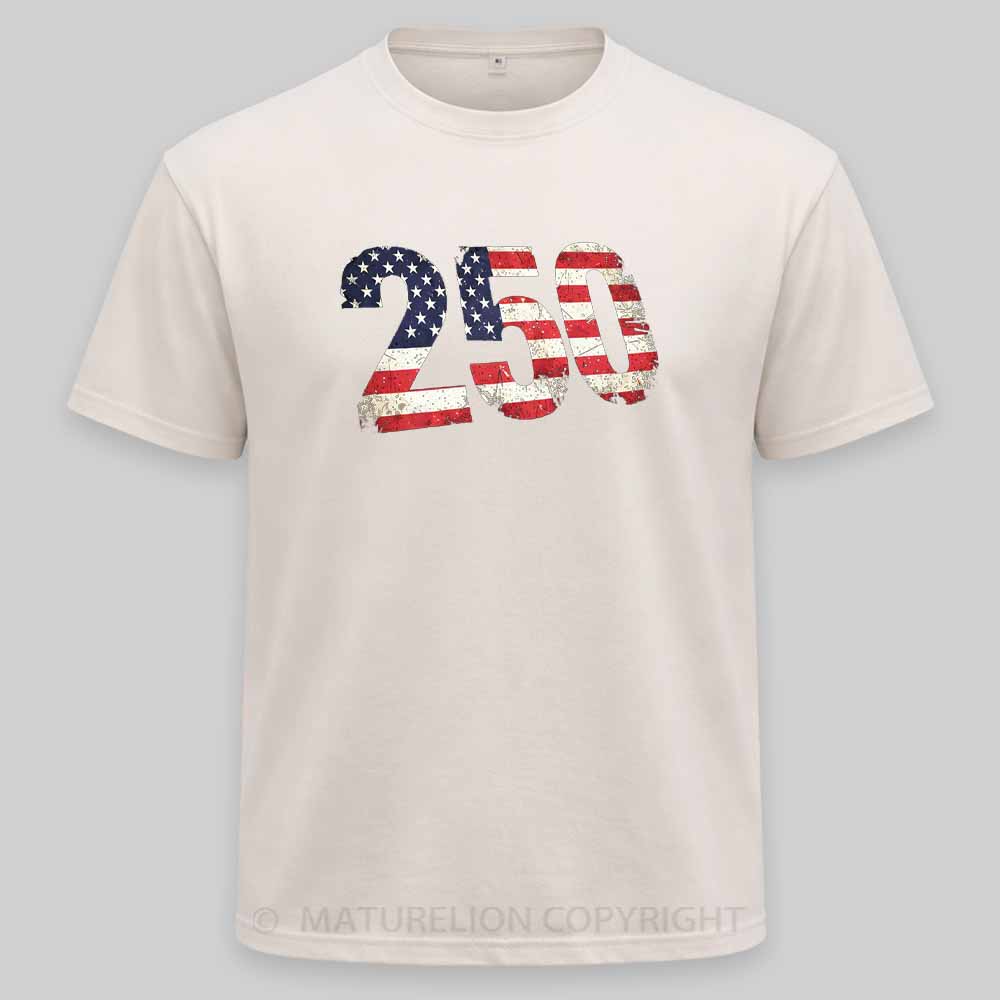 Maturelion USA 250 Years Washed T-shirt