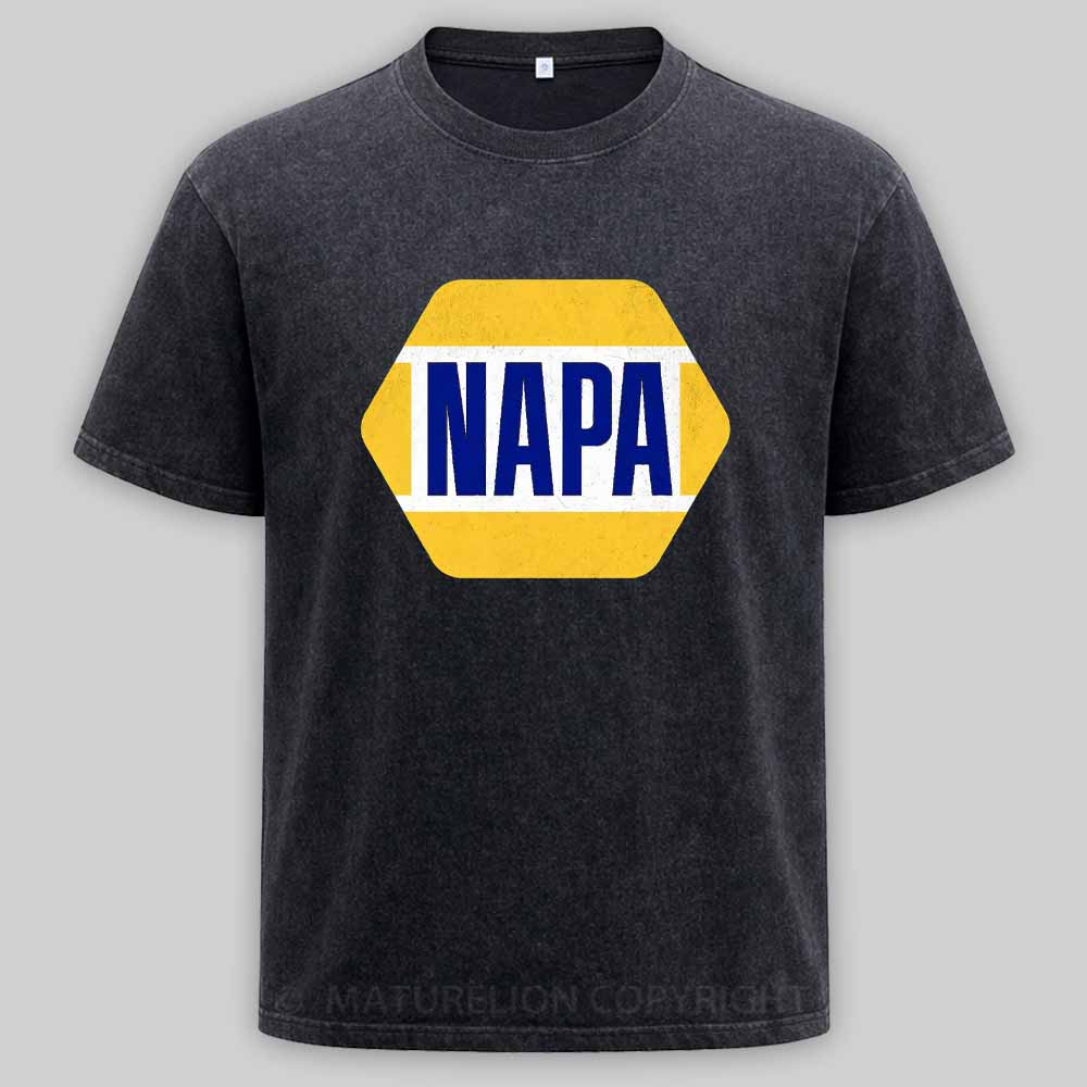 Maturelion Vintage Napa Automotive Parts 1965 Washed T-shirt
