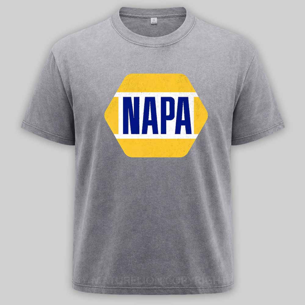 Maturelion Vintage Napa Automotive Parts 1965 Washed T-shirt