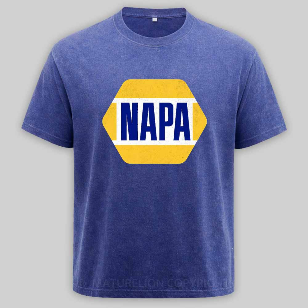 Maturelion Vintage Napa Automotive Parts 1965 Washed T-shirt