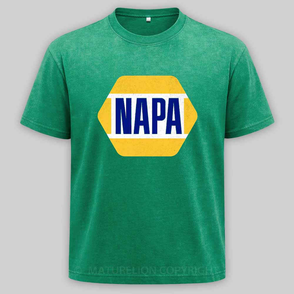 Maturelion Vintage Napa Automotive Parts 1965 Washed T-shirt