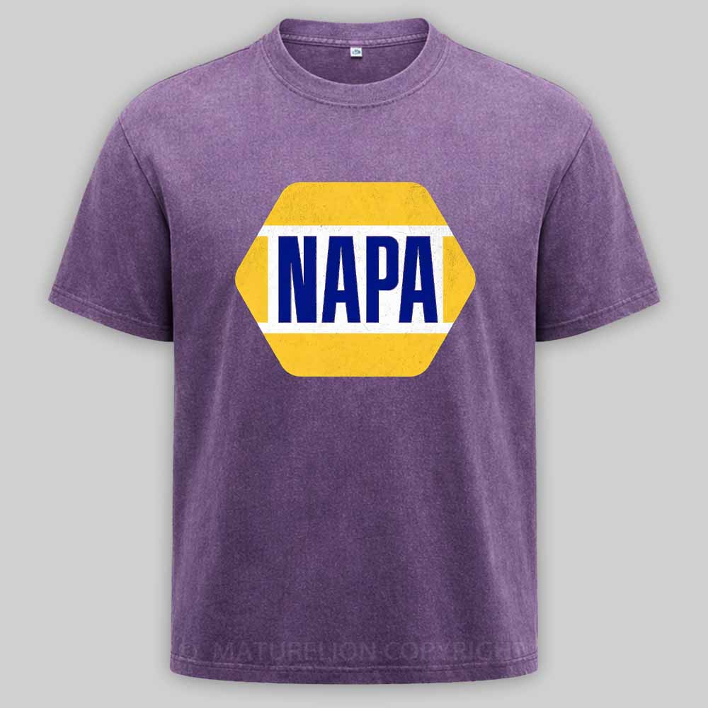 Maturelion Vintage Napa Automotive Parts 1965 Washed T-shirt