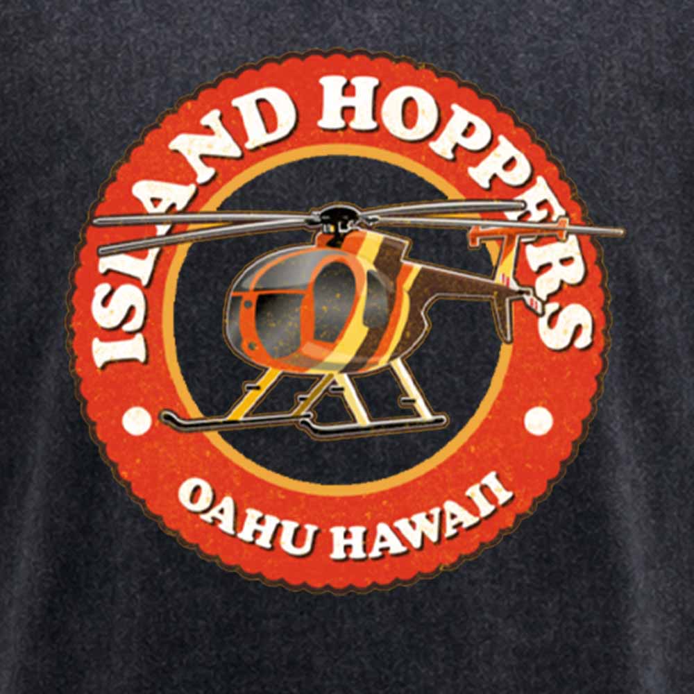 Maturelion Island Hoppers Oahu Hawaii retro look, worn effect Washed T-shirt