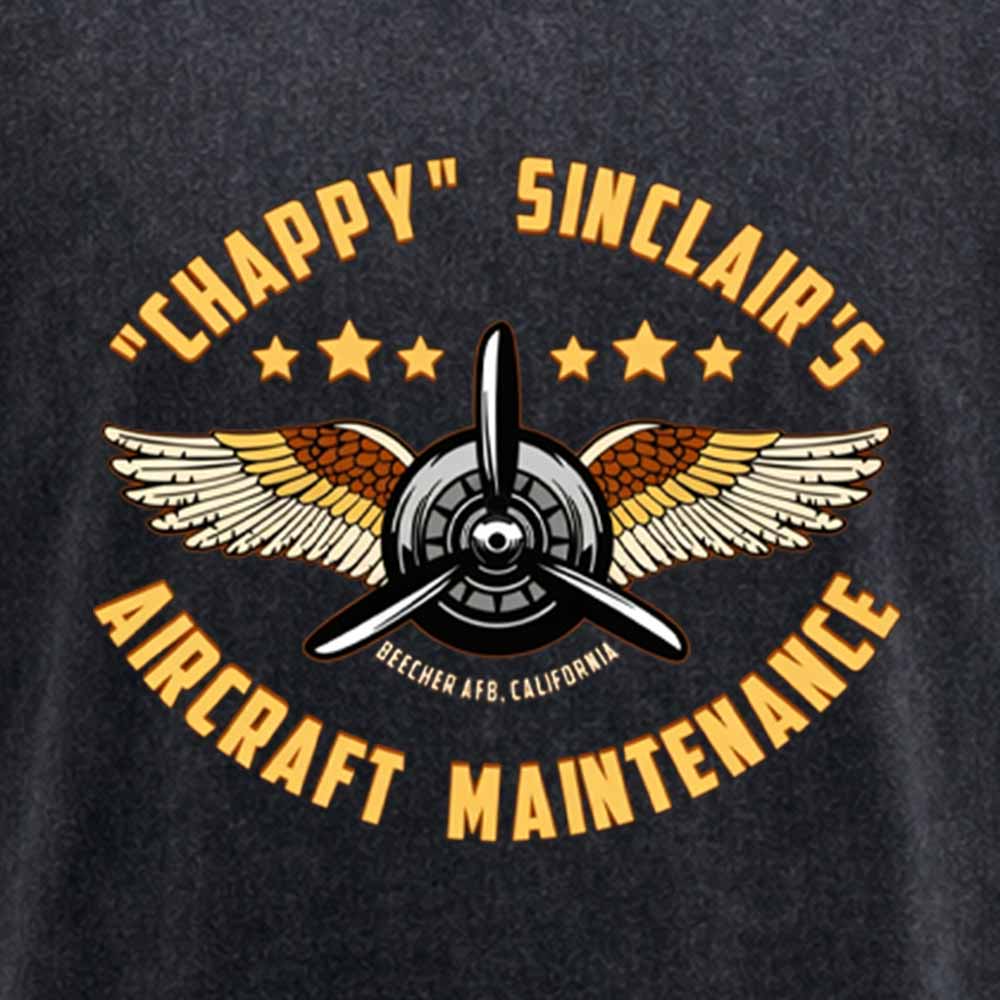 Maturelion Chappy Sinclair's Aircraft Maintenance Washed T-shirt