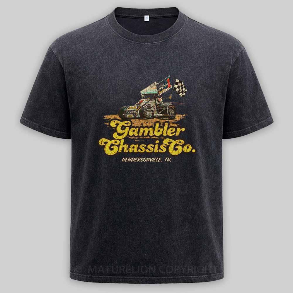 Maturelion Gambler Chassis Co. 1980 Washed T-shirt
