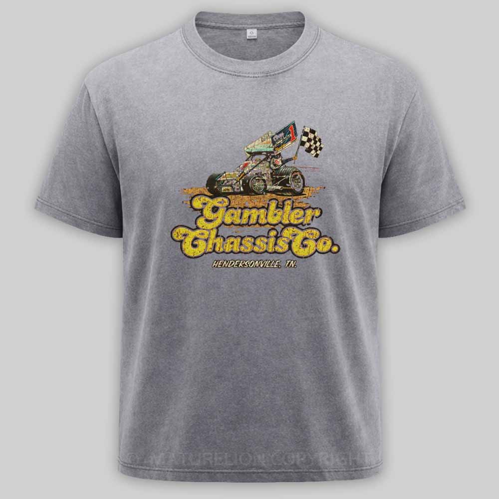 Maturelion Gambler Chassis Co. 1980 Washed T-shirt