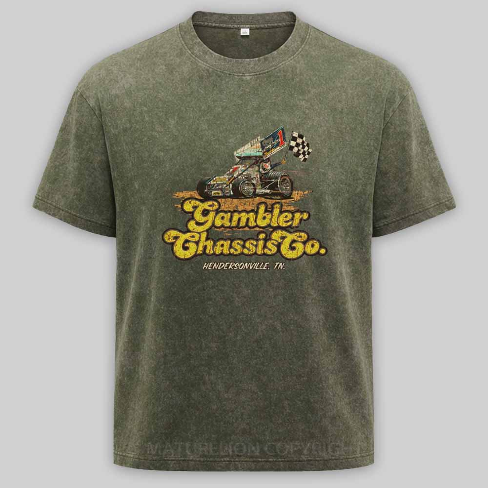 Maturelion Gambler Chassis Co. 1980 Washed T-shirt