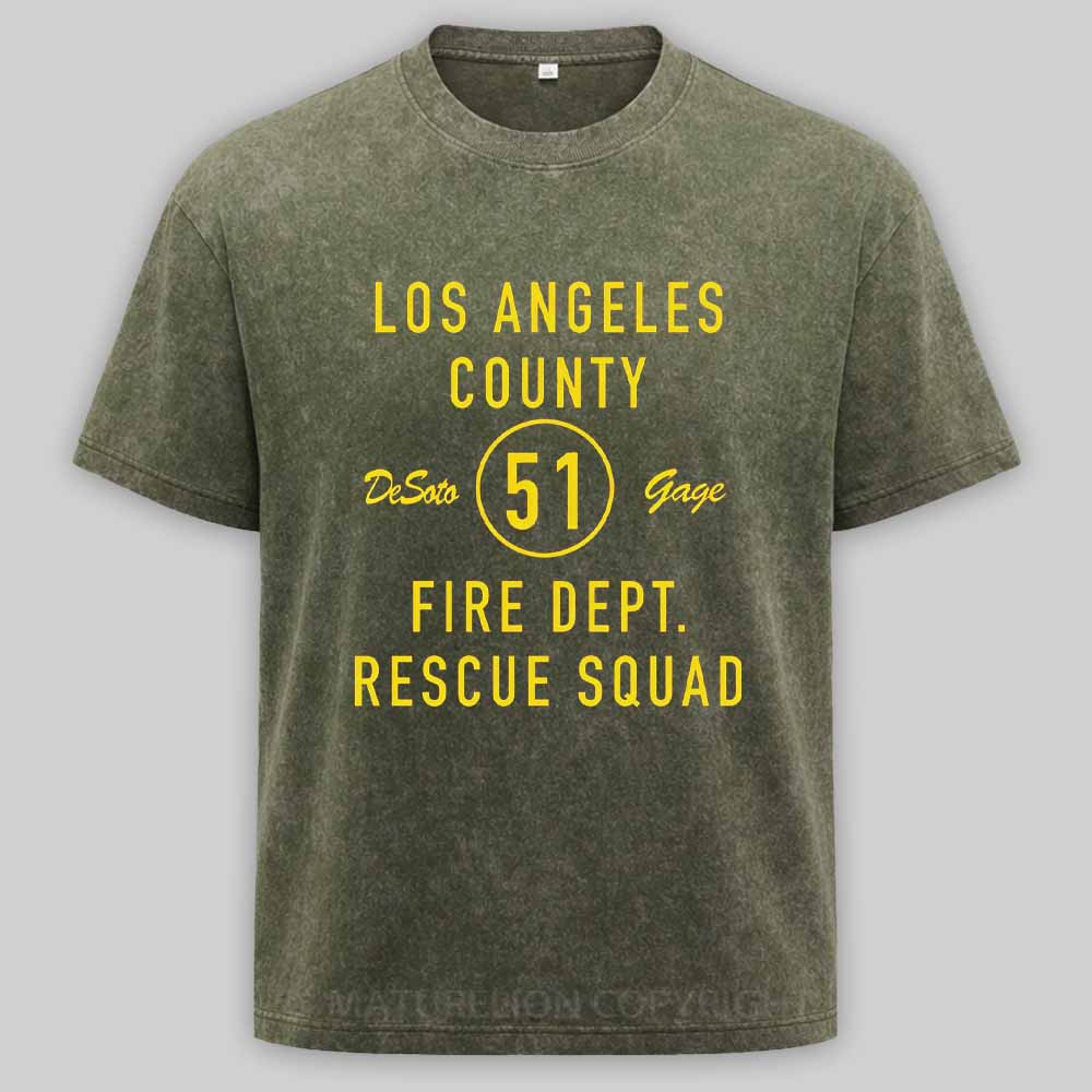 Maturelion Emergency Squad 51 Washed T-shirt