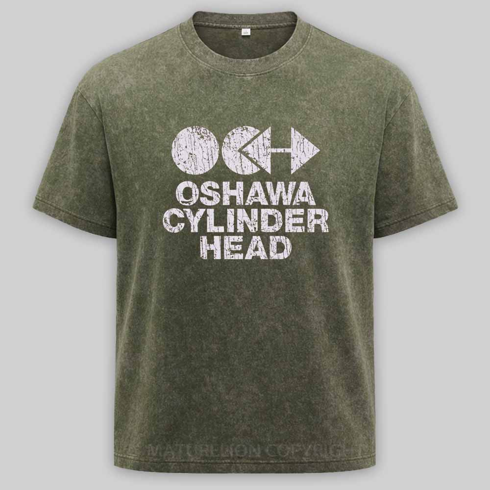 Maturelion Oshawa Cylinder Head 1966 Washed T-shirt