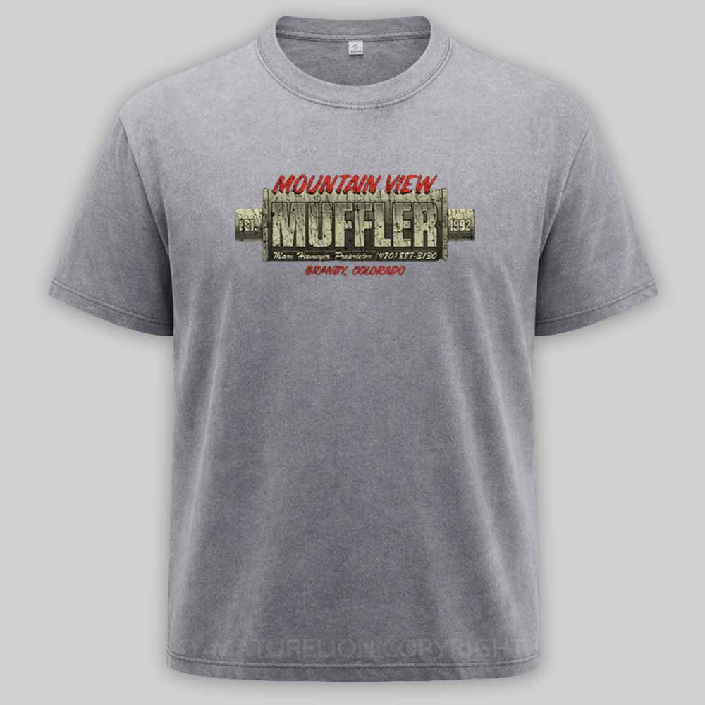 Maturelion Mountain View Muffler 1992 Washed T-shirt