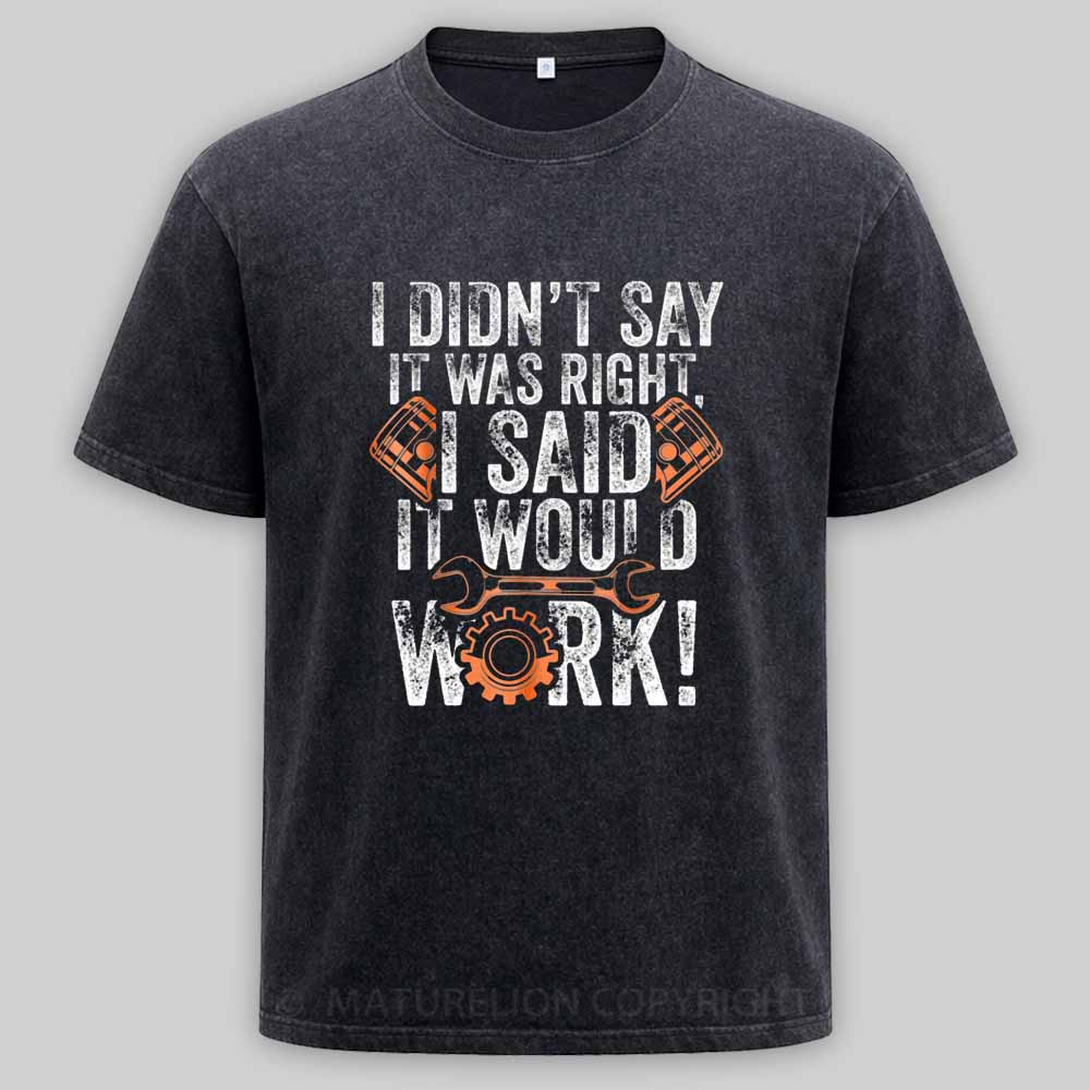 Maturelion Diesel Mechanic For Men With Saying Gift for MechanicsWashed T-shirt