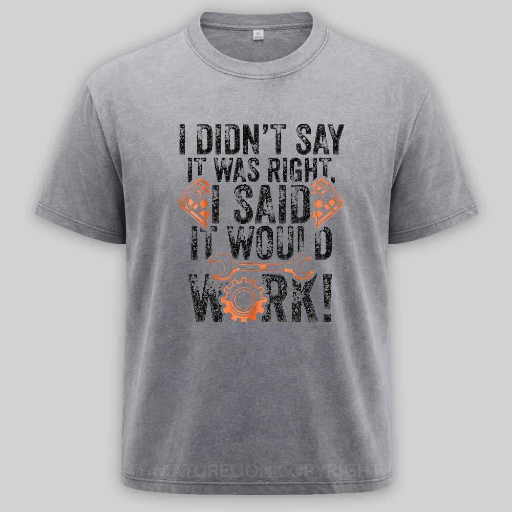 Maturelion Diesel Mechanic For Men With Saying Gift for MechanicsWashed T-shirt